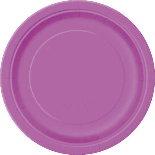 Pretty Purple 8 x 18cm (7") Round Paper Plates — illustrative reference; actual product differs as described
