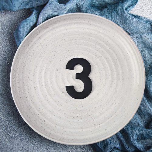 Number Cutter #3 — illustrative reference; actual product differs as described