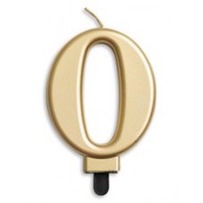 Alpen Gold Jumbo Number 0 Candle