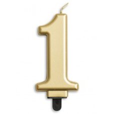 Alpen Gold Jumbo Number 1 Candle