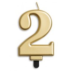 Alpen Gold Jumbo Number 2 Candle