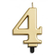 Alpen Gold Jumbo Number 4 Candle