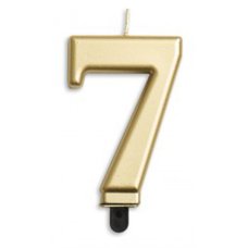 Alpen Gold Jumbo Number 7 Candle