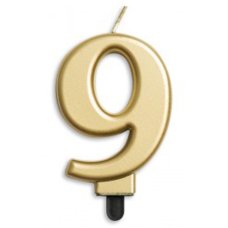 Alpen Gold Jumbo Number 9 Candle