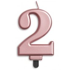 Alpen Rose Gold Jumbo Number 2 Candle
