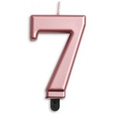 Alpen Rose Gold Jumbo Number 7 Candle