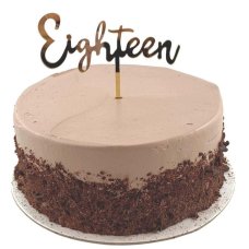 Alpen Gold Eighteen Acrylic Cake Topper
