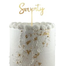 Alpen Gold Seventy Acrylic Cake Topper
