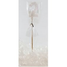 Alpen Pearl White Glitter Number 2 Candle on a Stick