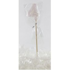 Alpen Pearl White Glitter Number 4 Candle on a Stick