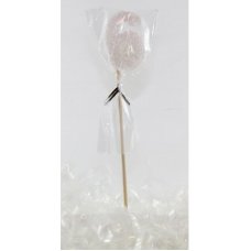 Alpen Pearl White Glitter Number 6 Candle on a Stick