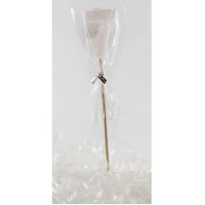 Alpen Pearl White Glitter Number 7 Candle on a Stick