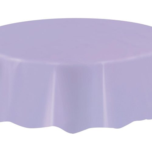 Lavender Plastic Tablecover Round 213cm Diameter (84")