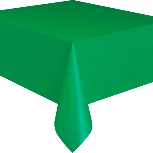 Emerald Green Plastic Tablecover Rectangle 137cm x 274cm (54" x 108")