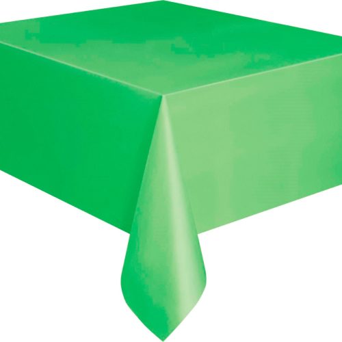 Lime Green Plastic Tablecover Rectangle 137cm x 274cm (54" x 108")