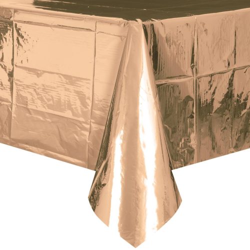 Metallic Rose Gold Foil Tablecover Rectangle 137cm x 274cm (54" x 108")