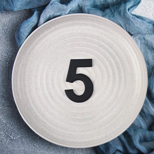 Number Cutter #5 — illustrative reference; actual product differs as described