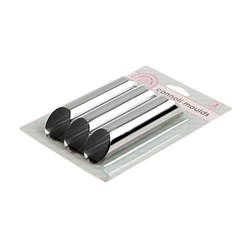 Mould Cannoli Tubes Stainless Steel Pk3