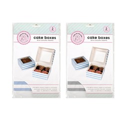 Cake Box 2pk 15.8x15.8x7.6cm