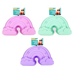 Silicone Style Rainbow Cake Cloud Mould 28x18cm