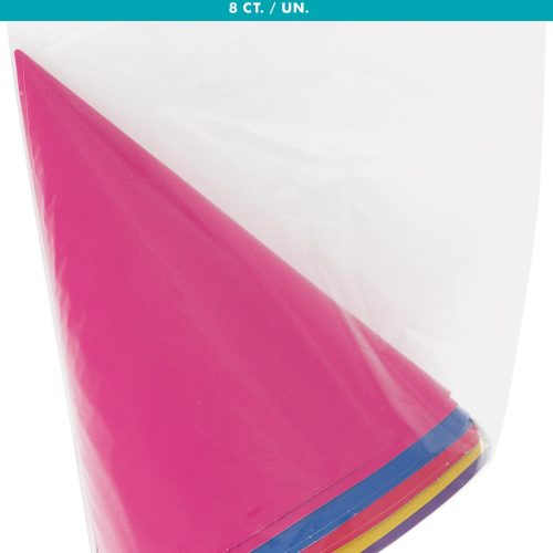 8 Party Hats - Multi