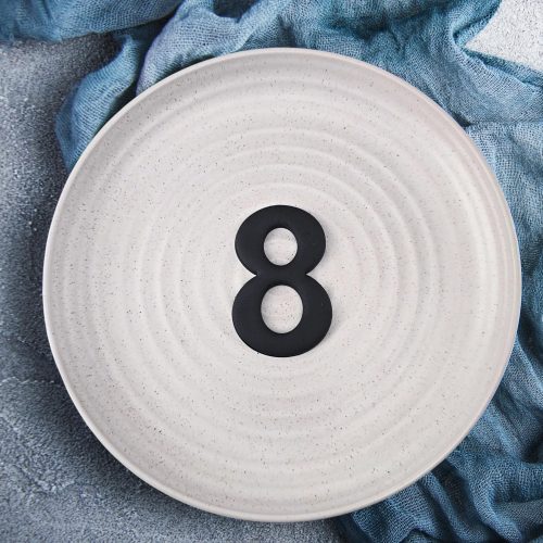 Number Cutter #8 — illustrative reference; actual product differs as described