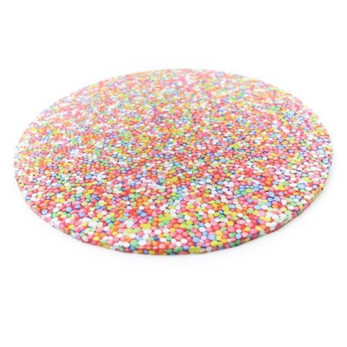 Masonite Board Round Sprinkles 10in