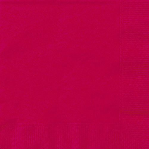 Ruby Red 20 Beverage Napkins 2ply 25.4cm x 25.4cm (10" x 10")