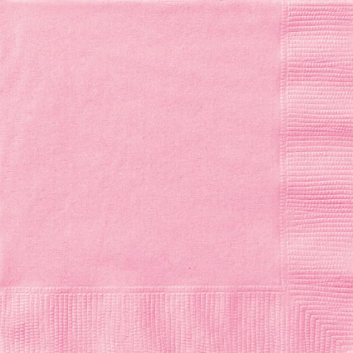 Lovely Pink 20 Beverage Napkins 2ply 25.4cm x 25.4cm (10" x 10")