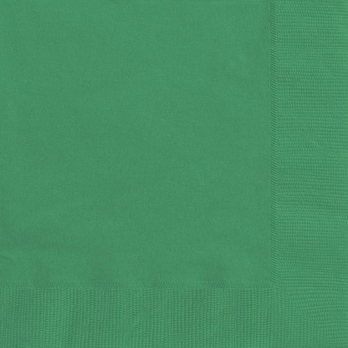 Emerald Green 20 Beverage Napkins 2ply 25.4cm x 25.4cm (10" x 10")