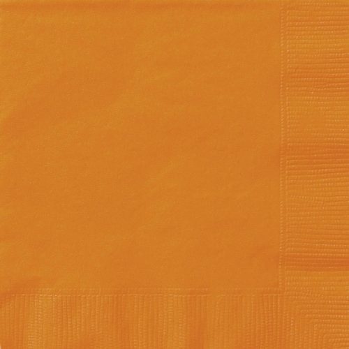 Pumpkin Orange 20 Luncheon Napkins 2ply 33cm x 33cm (13" x 13")