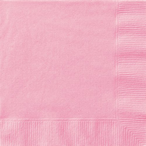 Lovely Pink 20 Luncheon Napkins 2ply 33cm x 33cm (13" x 13")