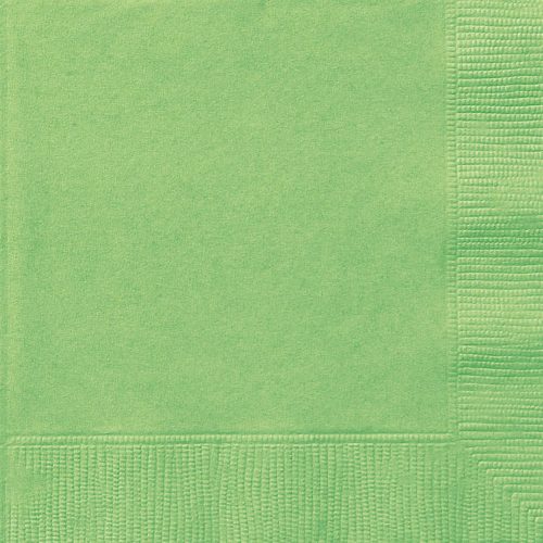 Lime Green 20 Luncheon Napkins 2ply 33cm x 33cm (13" x 13")
