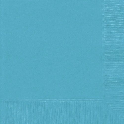 Caribbean Teal 20 Luncheon Napkins 2ply 33cm x 33cm (13" x 13")
