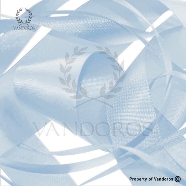 Ribbon Poly Satin Baby Blue 6mm — illustrative reference; actual product differs as described