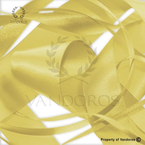 RIBBON POLY SATIN LEMON 6MM — illustrative reference; actual product differs as described