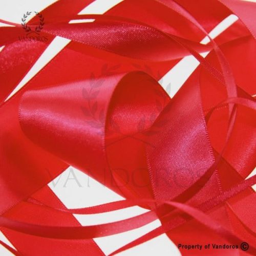RIBBON POLY SATIN RED 38MM — illustrative reference; actual product differs as described
