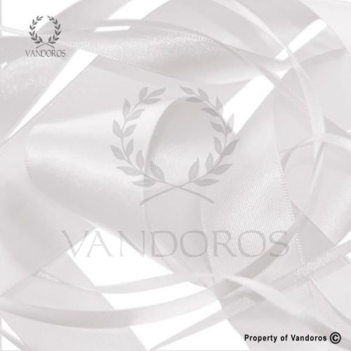 RIBBON POLY SATIN WHITE 3MM — illustrative reference; actual product differs as described