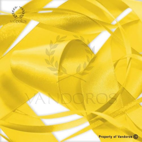RIBBON POLY SATIN YELLOW 10MM — illustrative reference; actual product differs as described
