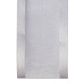 SILVER SHEER RIBBON SATIN EDGE 38MMX23M — illustrative reference; actual product differs as described