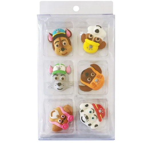 Paw Patrol Sugar Decorations Pack of 6