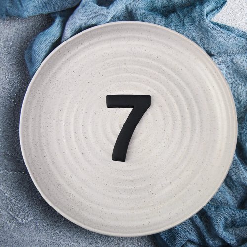 Number Cutter #7 — illustrative reference; actual product differs as described
