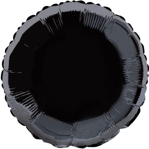 Black Round 45cm Foil Balloon
