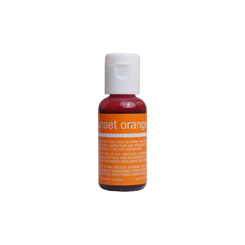 Chefmaster Sunset Orange Liqua-Gel food colouring bottle, 0.7oz