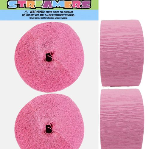 Crepe Streamers Lovely Pink 2 x 24m (81ft)