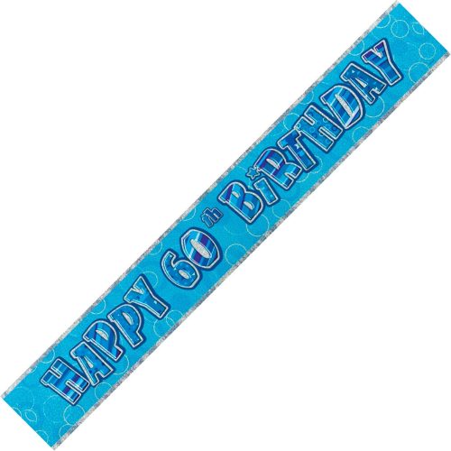 Glitz Blue Foil Banner 3.65m - 60