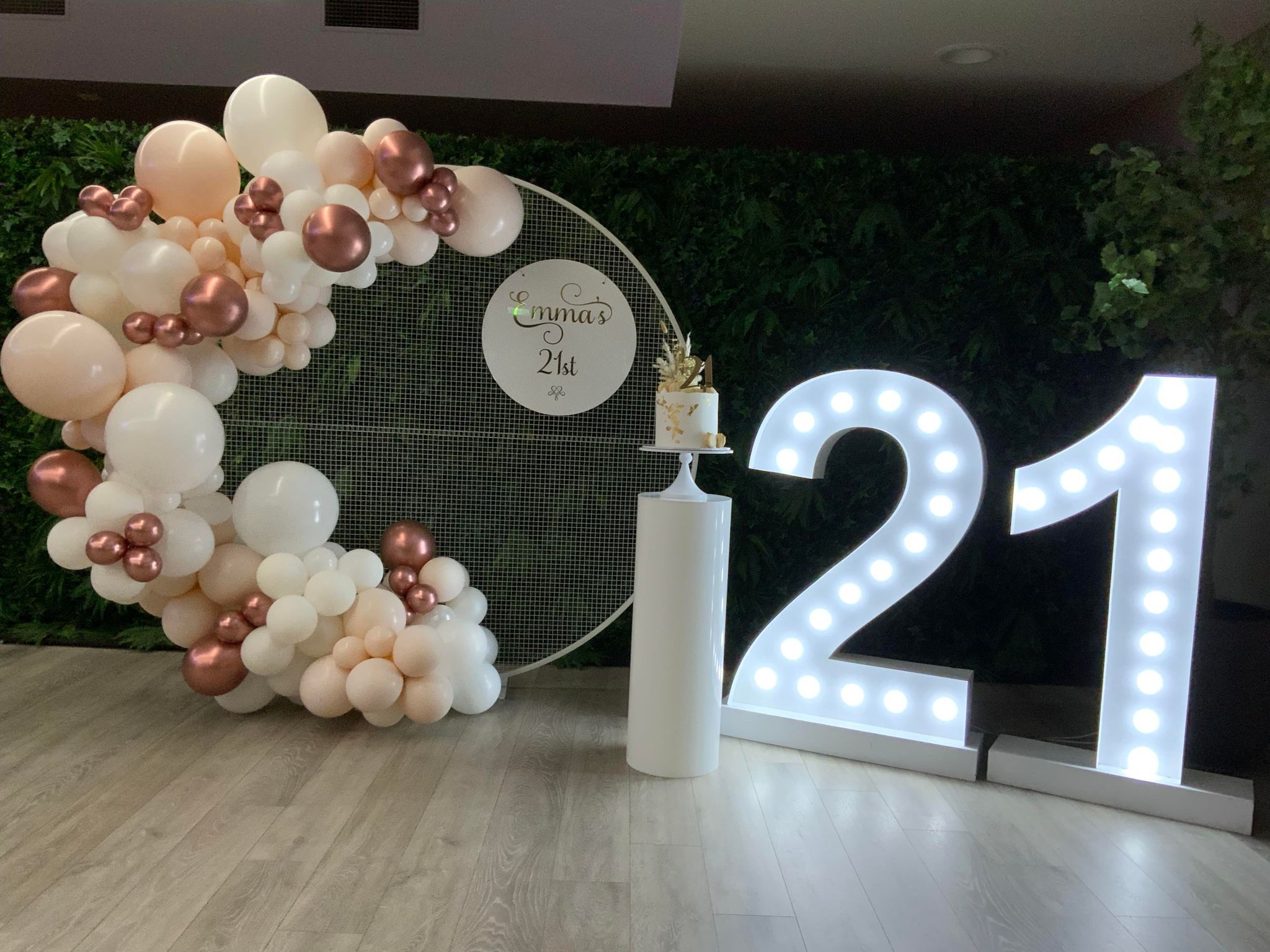 Marquee LED Numbers 21 - Hire - Image 2