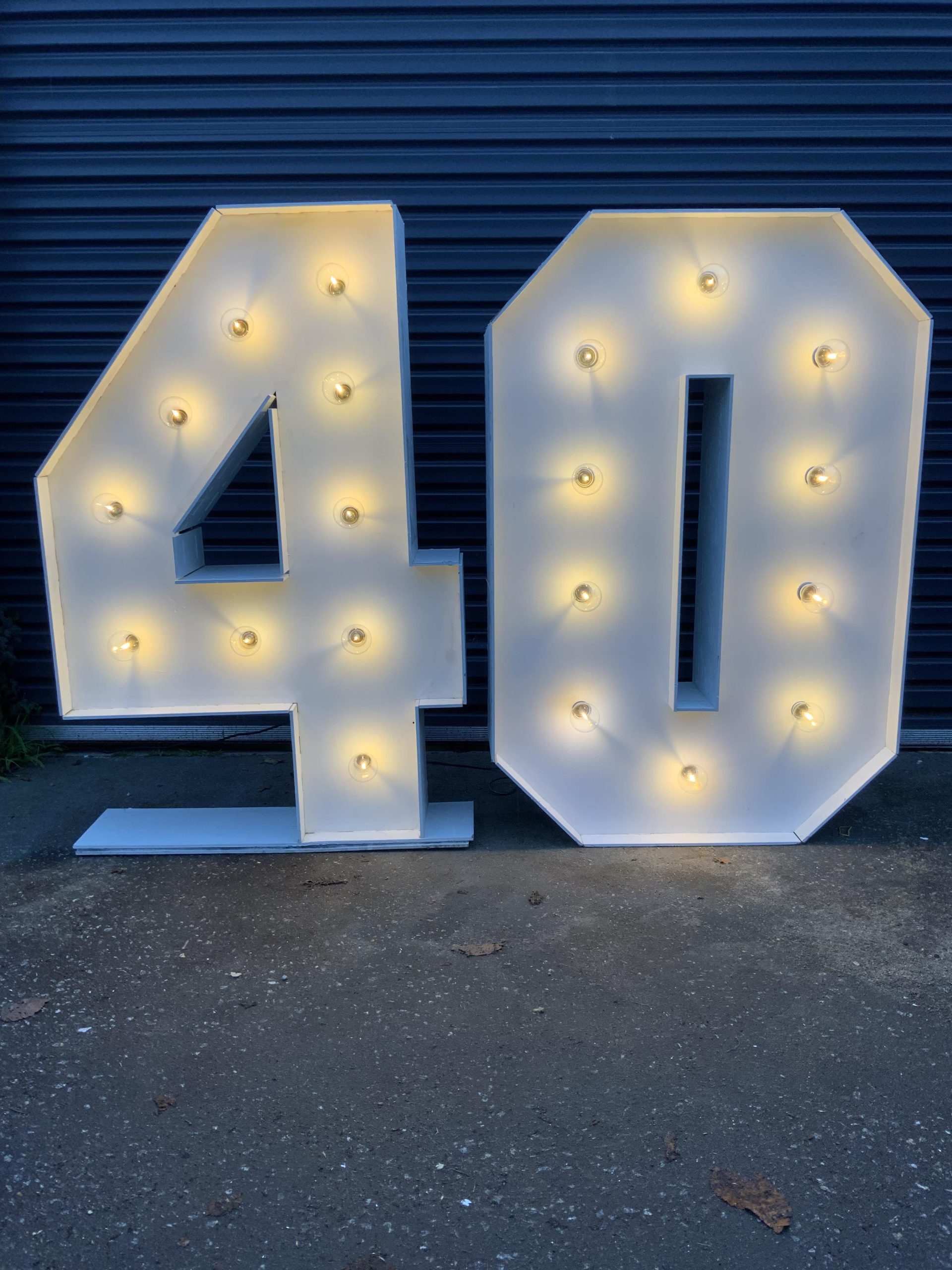Marquee LED Numbers 40 - Hire - Image 2