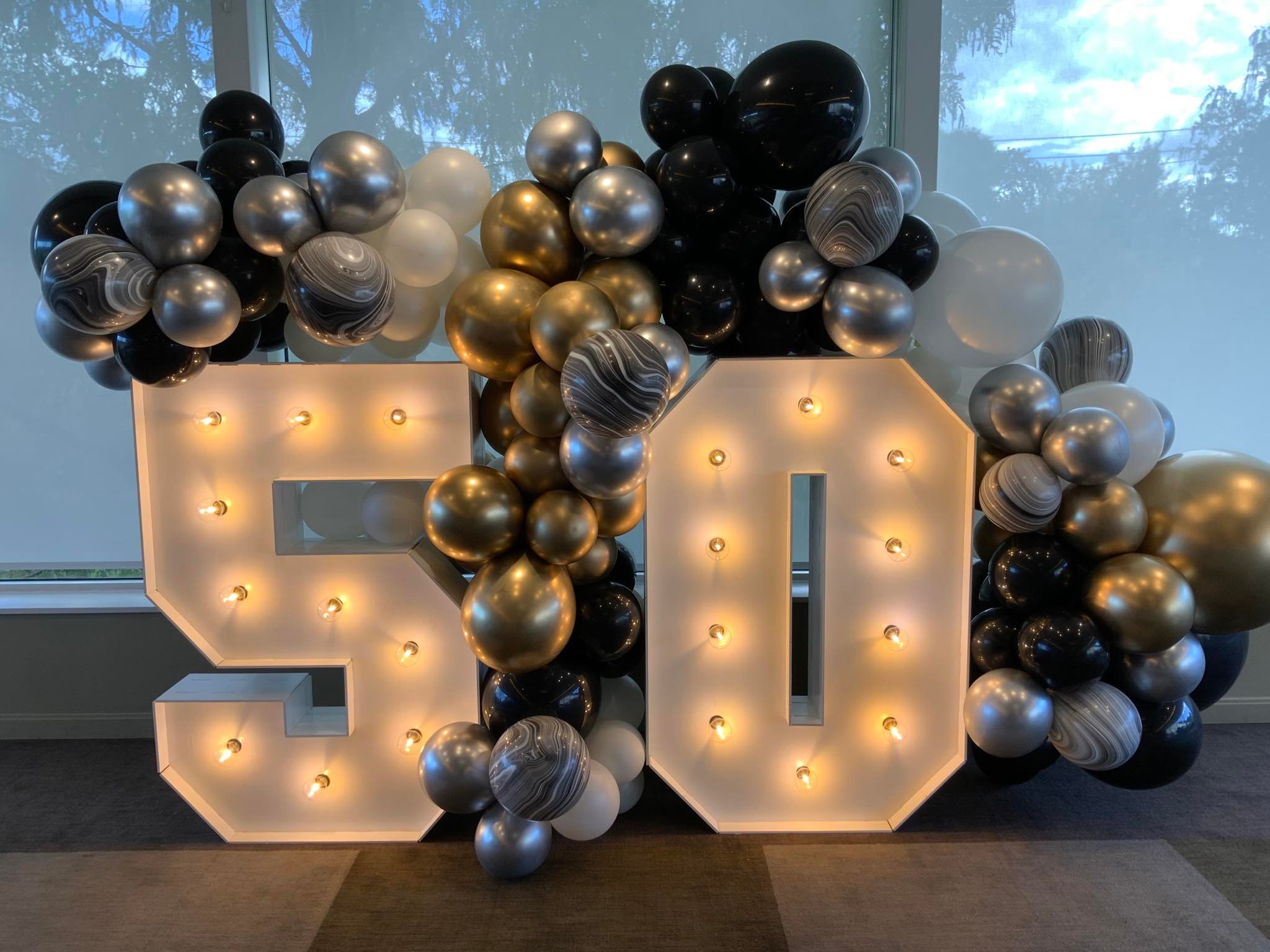 Marquee LED Numbers 50 - Hire - Image 2