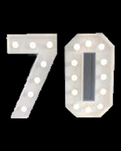 Marquee LED Numbers 70 - Hire
